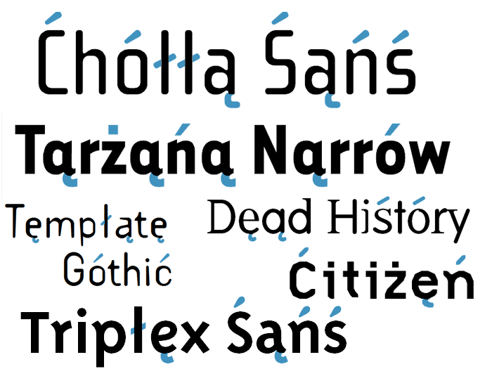 Emigre - polskie fonty