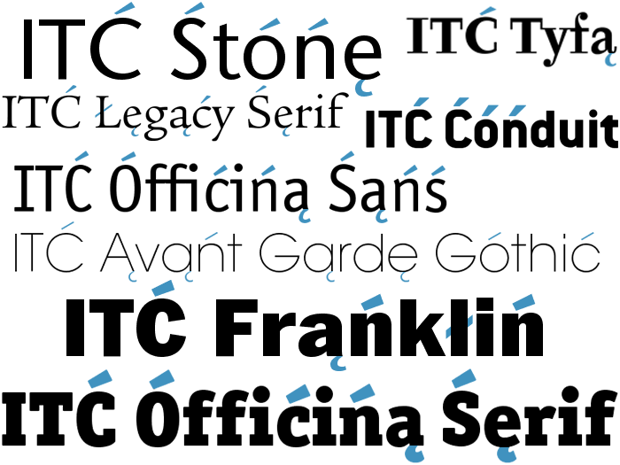 ITC - polskie fonty